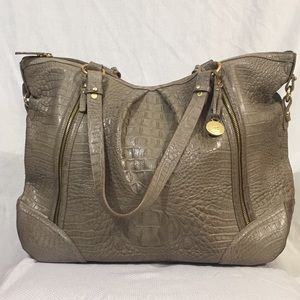 Brahmin taupe mega-bag used once